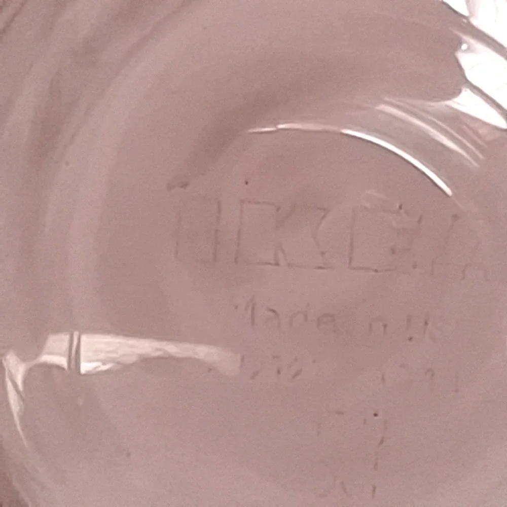 IKEA Skoja Amethyst Purple Beehive Ribbed Glass Tumblers Set of 4 Vintage